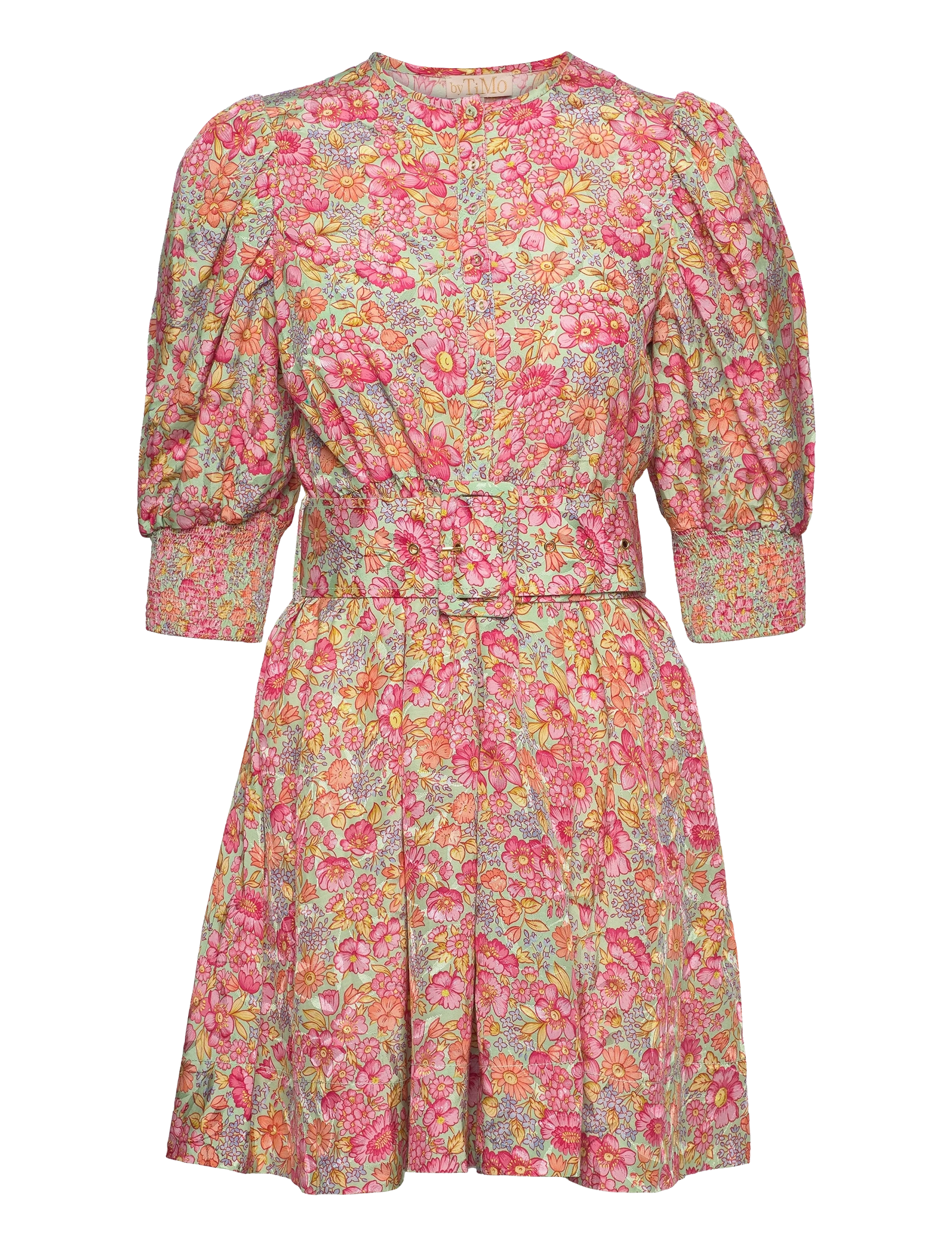 Festklänning med blommig retroprint från By timo