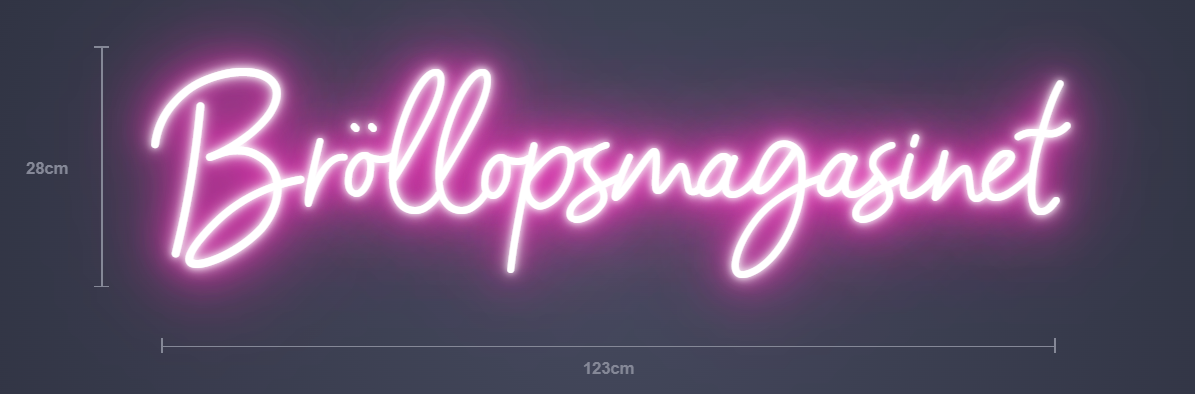 Bröllopsmagasinet - Neonskylt - Royal Neon